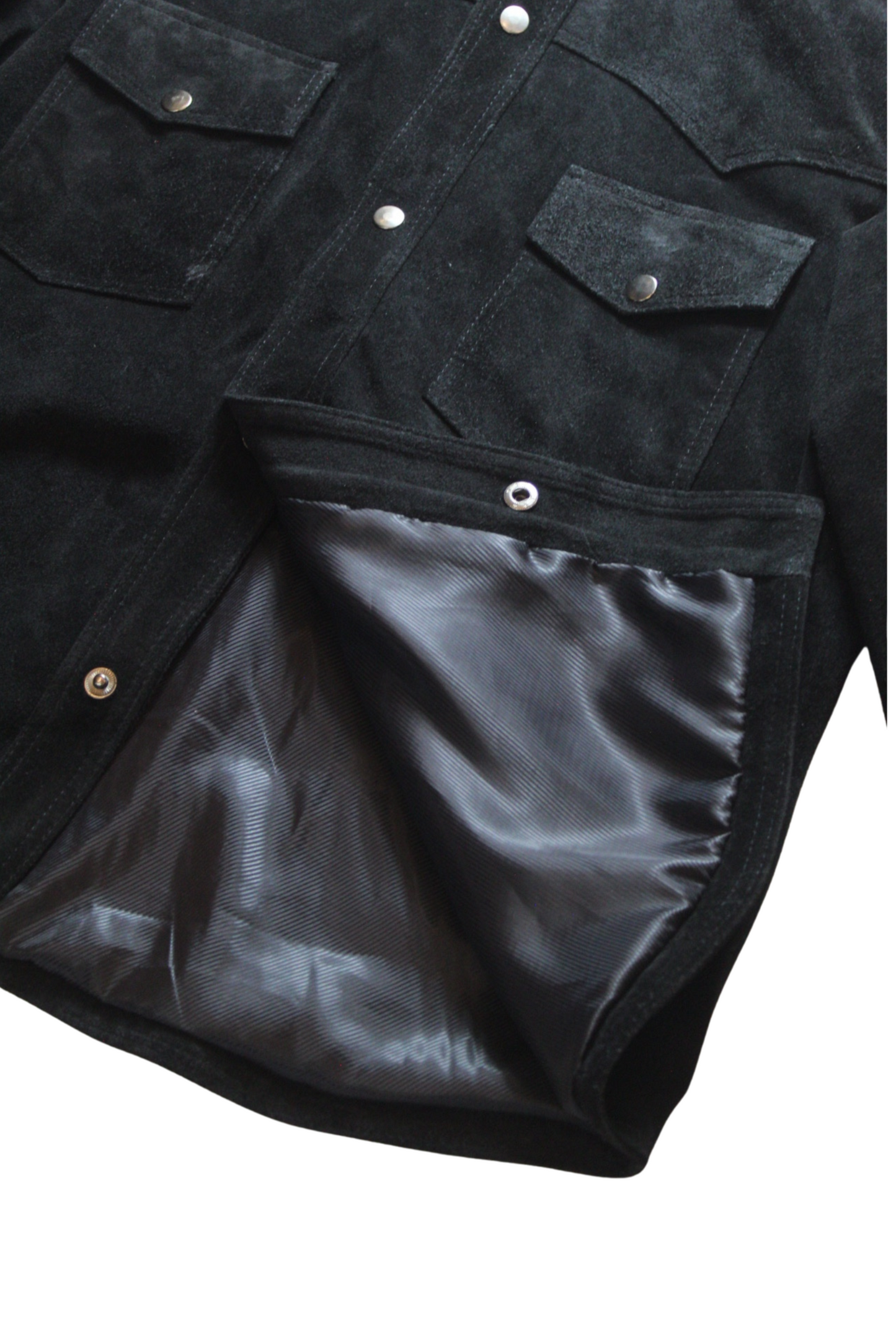 CAMISOLA NEGRA GAMUZA